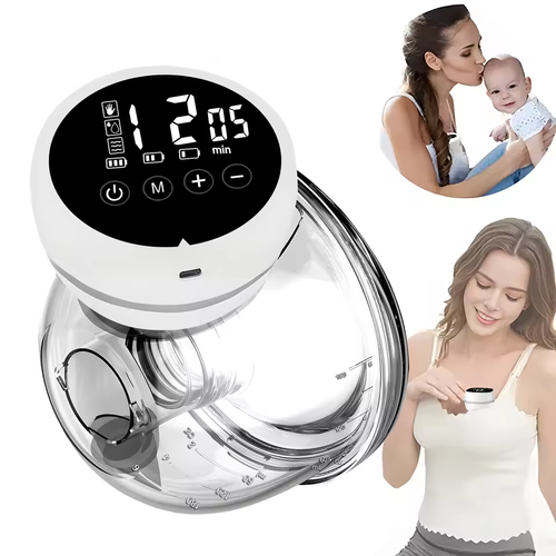 🤱​1PCS Wearable Electric Silent Breast Pump Hands-Free Automatic Milk Collector Travel Portable​