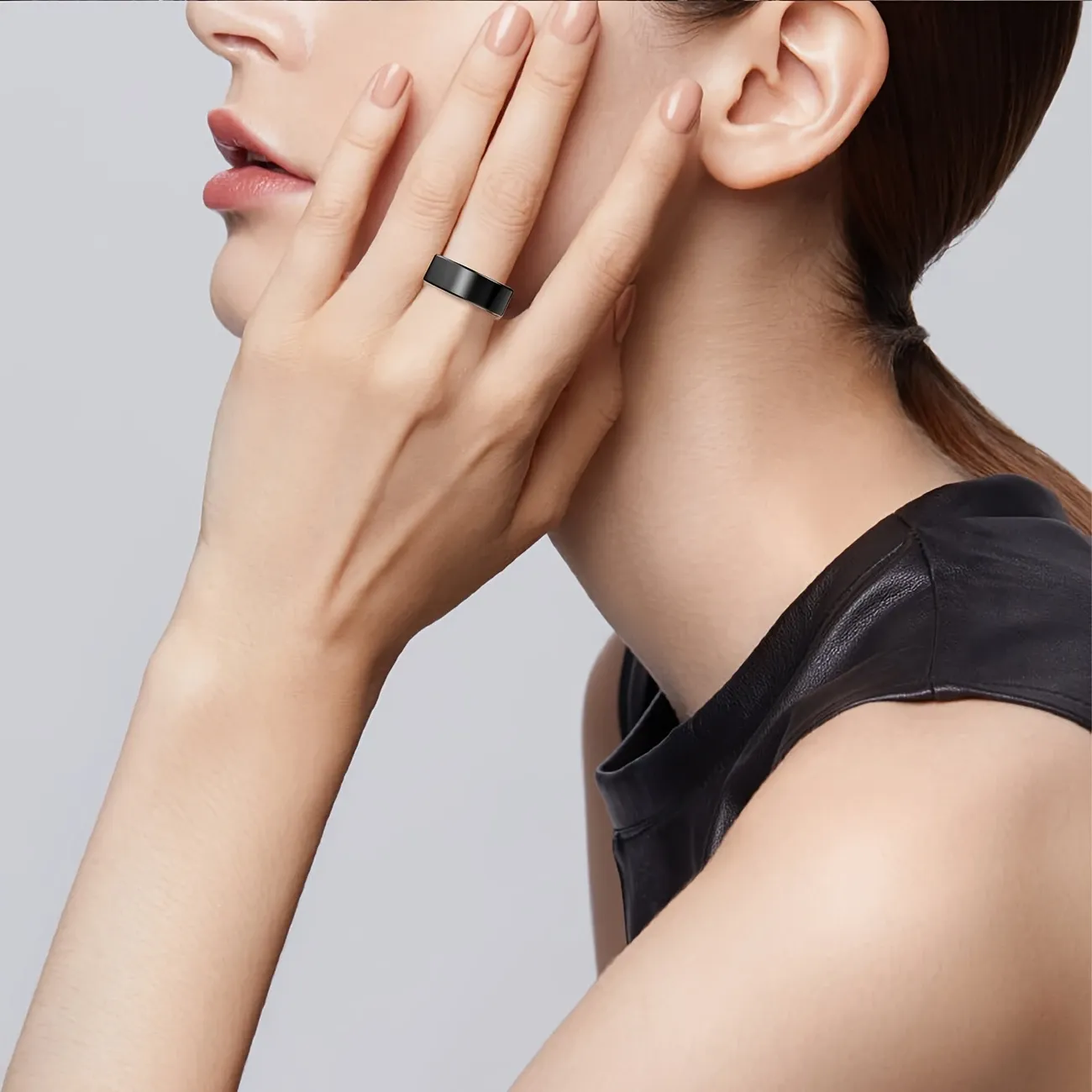 Smart Ring Health Tracker for Men and Women, IP68 Waterproof Activity and Fitness Tracker with Steps, Exercises, Calories, Sleep Monitoring for iPhone|Android (19.9mm)