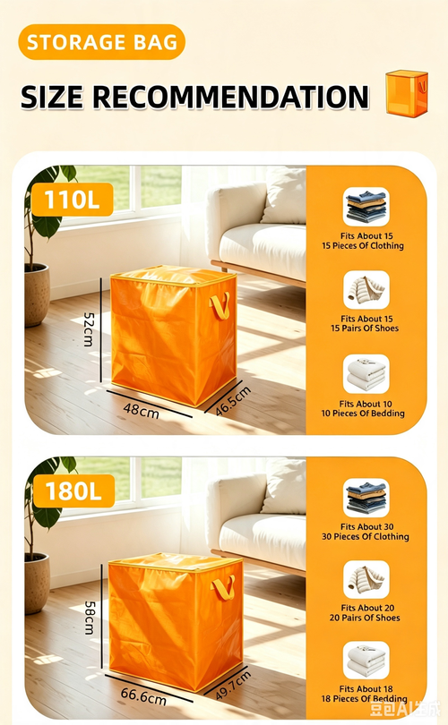 Large Capacity Moving Storage Bags, Quilt Clothes Organizer Packing Luggage Sacks for Home Moving