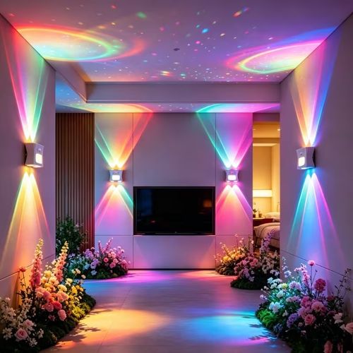 Motion Sensor RGB Wall Light, 16 Colors & 3 Color Temperatures, No Drill Magnetic Mount