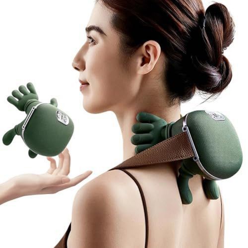 Wireless Portable Neck & Shoulder Kneading Massager with Heating