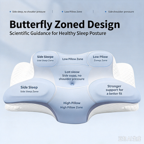 utterfly Ergonomic Memory Foam Pillow | Relieve Neck Pain & Enjoy Better Sleep
