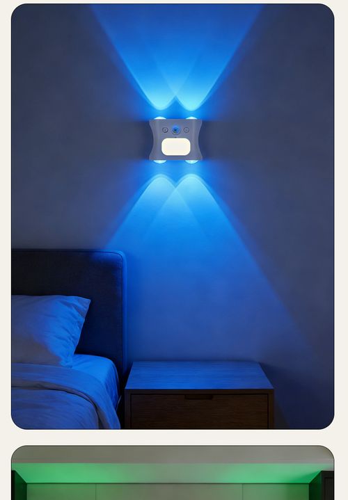 Motion Sensor RGB Wall Light, 16 Colors & 3 Color Temperatures, No Drill Magnetic Mount