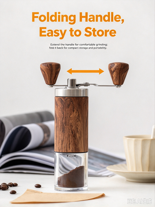 Fresh Coffee Anywhere! Adjustable Manual Coffee Bean Grinder