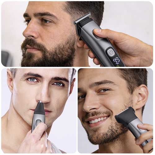 Multifunctional Electric Hair Clipper Set, Hair Carving Trimmer, Shaver & Nose Hair Trimmer All‑in‑One Kit