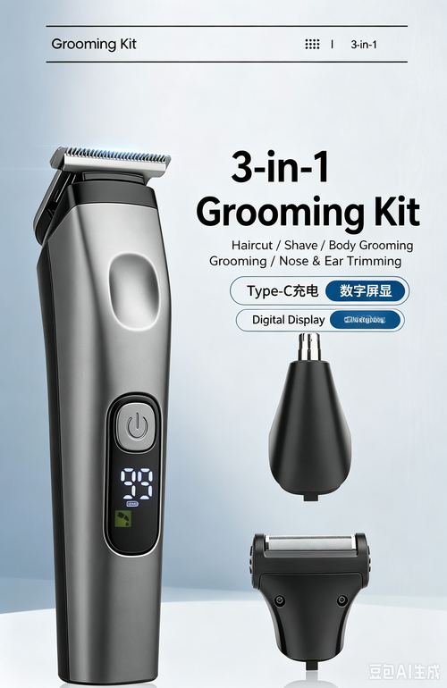 Multifunctional Electric Hair Clipper Set, Hair Carving Trimmer, Shaver & Nose Hair Trimmer All‑in‑One Kit