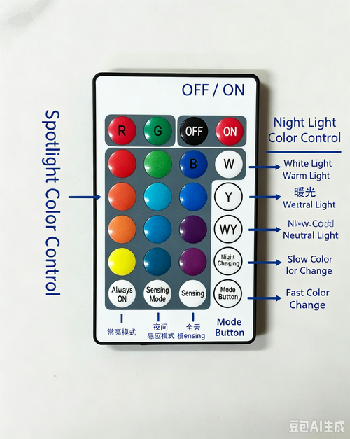 Motion Sensor RGB Wall Light, 16 Colors & 3 Color Temperatures, No Drill Magnetic Mount
