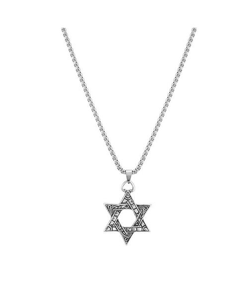 Vintage Double Sided Star of David Necklac