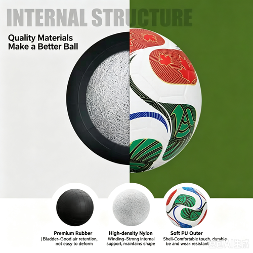 Professional Match‑Level Soccer Ball｜Stable Flight Path for Accurate Passes & Shots, Wear‑Resistant PU Outer Skin
