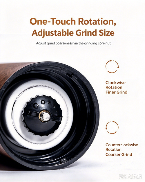 Fresh Coffee Anywhere! Adjustable Manual Coffee Bean Grinder