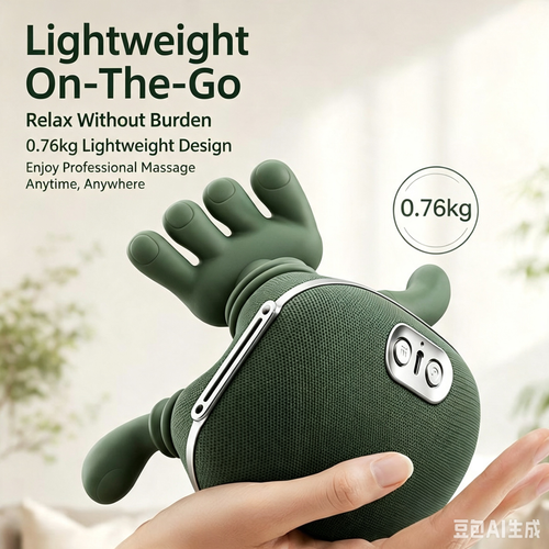 Wireless Portable Neck & Shoulder Kneading Massager with Heating