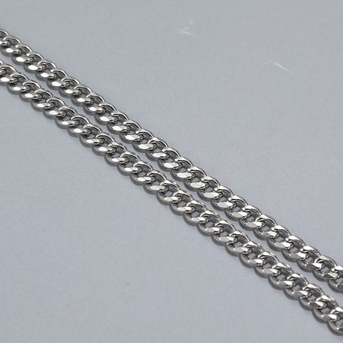 High‑Grade Titanium Steel Letter Necklace, Non‑Fading Versatile Hip‑Hop Choker Jewelry, Cuban Chain Necklace for Men Women
