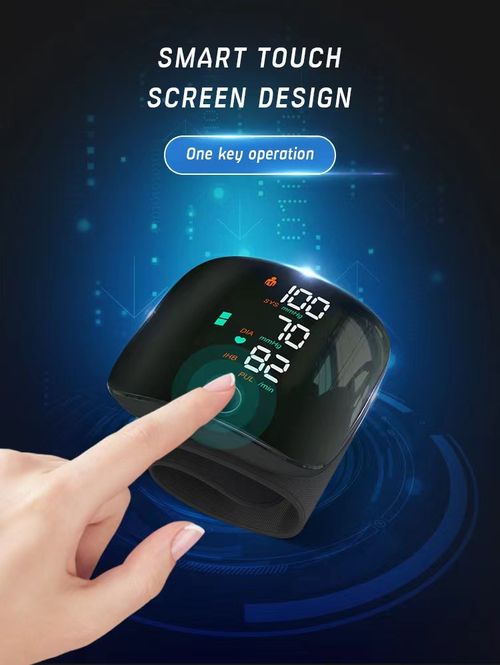 Wrist Blood Pressure Monitor | 3‑Step Quick Measurement, Rechargeable Digital BP Machine for Home Use