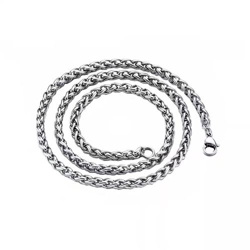 Fashion Hip‑Hop Couple Jewelry, Basket Keel Stainless Steel Necklace