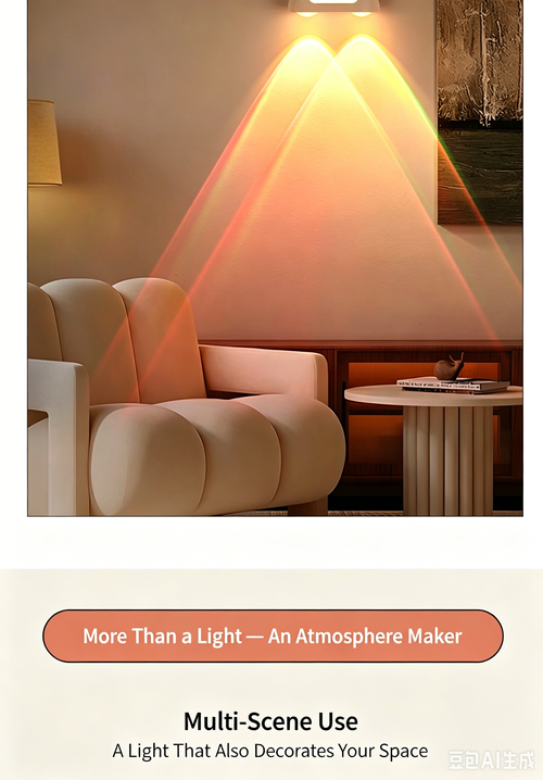 Motion Sensor RGB Wall Light, 16 Colors & 3 Color Temperatures, No Drill Magnetic Mount