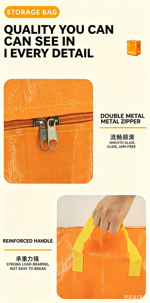 Large Capacity Moving Storage Bags, Quilt Clothes Organizer Packing Luggage Sacks for Home Moving