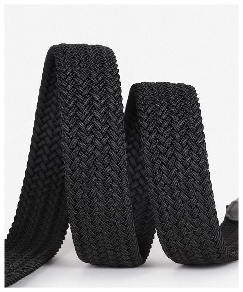 Durable Men Braided Belt, Anti-deformation Elastic Waist Belt