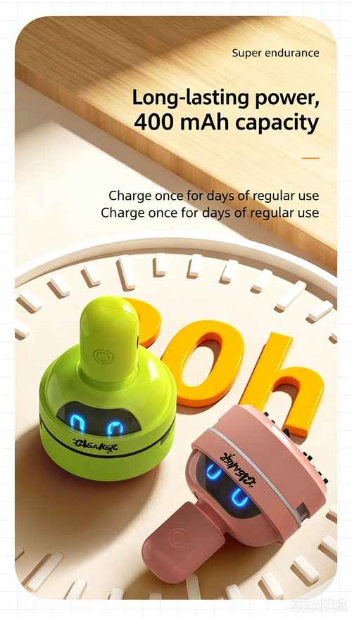Mini Desktop Vacuum Cleaner｜Micro‑Porous Filter Avoids Dust Blow‑Out, Perfect for Keyboard, Eraser Crumbs & Paper Debris