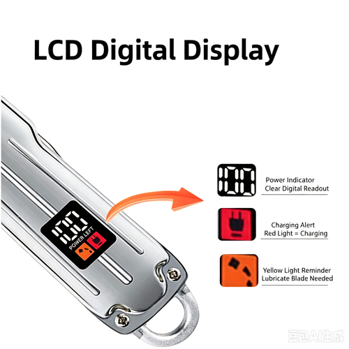 New Men Hair Clipper, Professional Salon & Home Use, Rechargeable Digital Display Electric Hair Trimmer for Bald Head & Carving, Ultra‑Long Battery Life