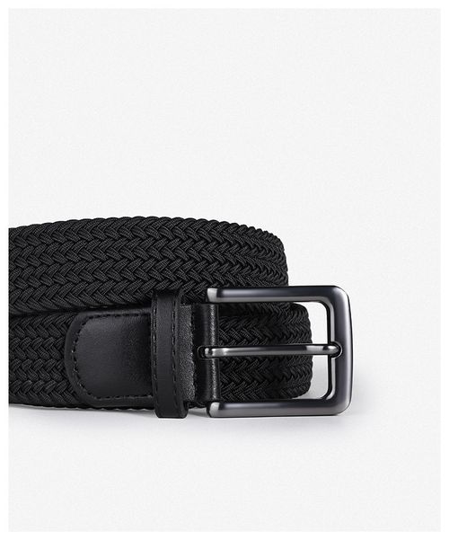 Durable Men Braided Belt, Anti-deformation Elastic Waist Belt