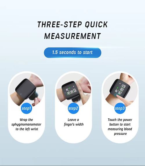 Wrist Blood Pressure Monitor | 3‑Step Quick Measurement, Rechargeable Digital BP Machine for Home Use