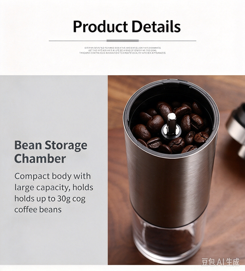 Fresh Coffee Anywhere! Adjustable Manual Coffee Bean Grinder