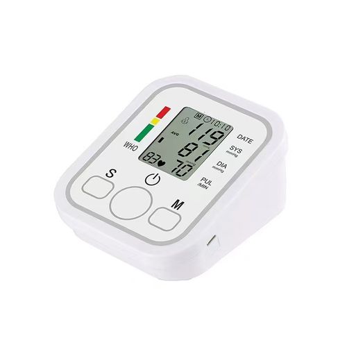Automatic Digital Upper Arm Blood Pressure Monitor, Accurate BP & Pulse Detector, Large LCD Screen, WHO Hypertension Indicator, Full Package for Home Use