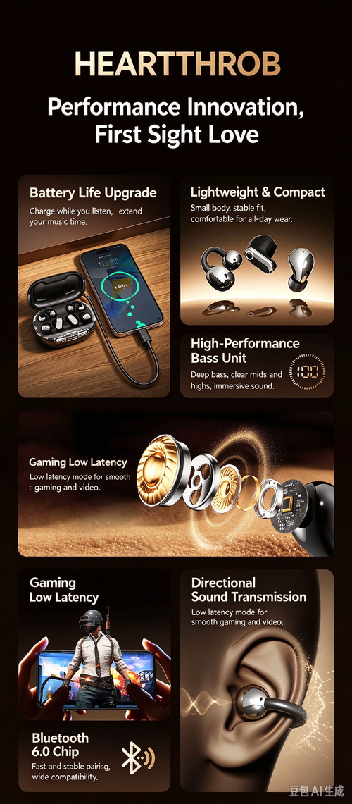3-in-1 Wireless Earbuds | 3 Wearing Styles In One Case