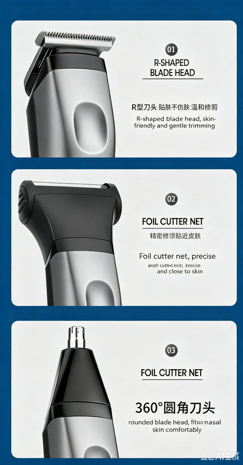 Multifunctional Electric Hair Clipper Set, Hair Carving Trimmer, Shaver & Nose Hair Trimmer All‑in‑One Kit