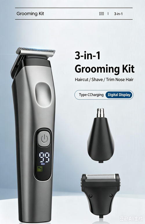 Multifunctional Electric Hair Clipper Set, Hair Carving Trimmer, Shaver & Nose Hair Trimmer All‑in‑One Kit