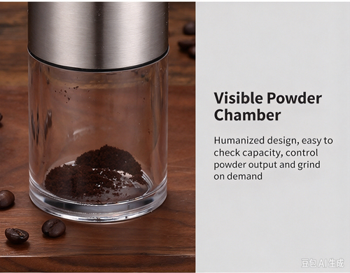 Fresh Coffee Anywhere! Adjustable Manual Coffee Bean Grinder