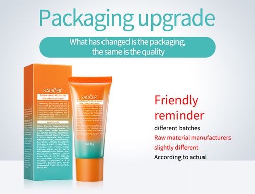 SADOER SPF50+ PA+++ Protection Isolation Sunscreen, 6 in 1 Anti Light-Aging Waterproof Sweatproof Brightening Sun Cream