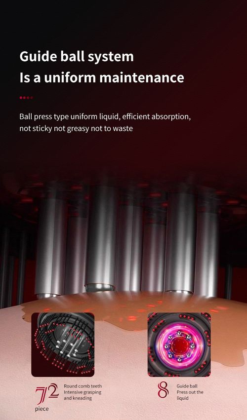 Red‑Light Scalp Massage Comb | IPX7 Waterproof Scalp Care Brush for Hair Root Nourishment & Stress Relief