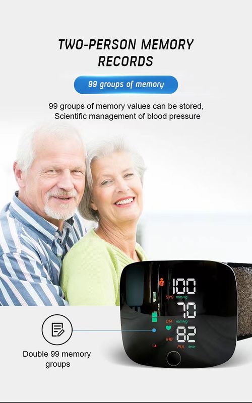 Wrist Blood Pressure Monitor | 3‑Step Quick Measurement, Rechargeable Digital BP Machine for Home Use