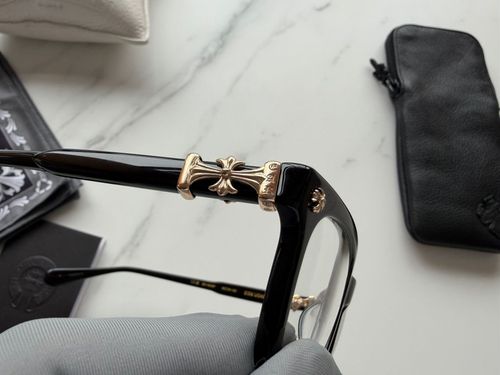Vintage Cross Square Eyeglasses