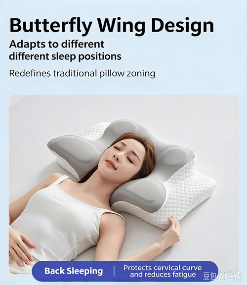 utterfly Ergonomic Memory Foam Pillow | Relieve Neck Pain & Enjoy Better Sleep