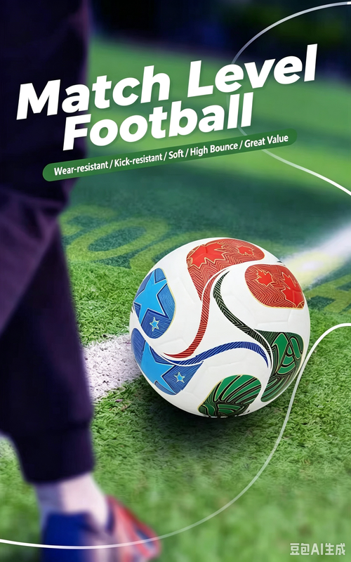 Professional Match‑Level Soccer Ball｜Stable Flight Path for Accurate Passes & Shots, Wear‑Resistant PU Outer Skin