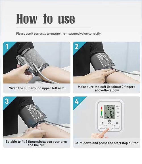 Automatic Digital Upper Arm Blood Pressure Monitor, Accurate BP & Pulse Detector, Large LCD Screen, WHO Hypertension Indicator, Full Package for Home Use