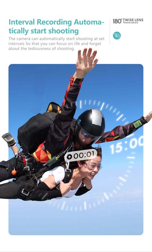 2.7K Thumb Magnetic Action Camera | 180° Rotatable Lens, First-Person Video Recorder
