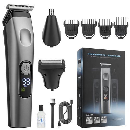 Multifunctional Electric Hair Clipper Set, Hair Carving Trimmer, Shaver & Nose Hair Trimmer All‑in‑One Kit