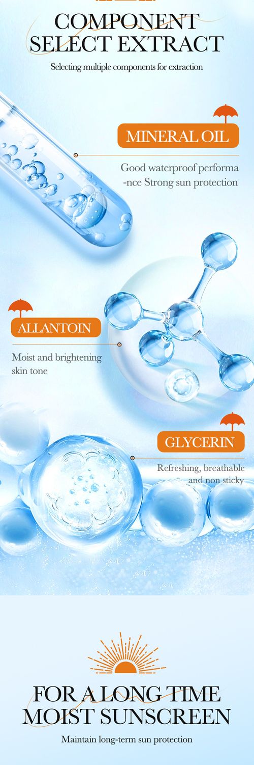 SADOER SPF50+ PA+++ Protection Isolation Sunscreen, 6 in 1 Anti Light-Aging Waterproof Sweatproof Brightening Sun Cream
