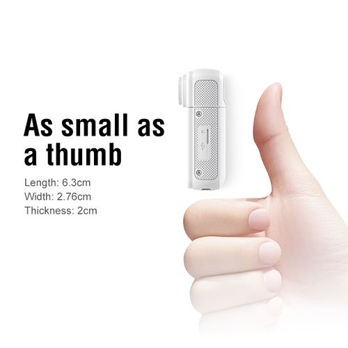 2.7K Thumb Magnetic Action Camera | 180° Rotatable Lens, First-Person Video Recorder