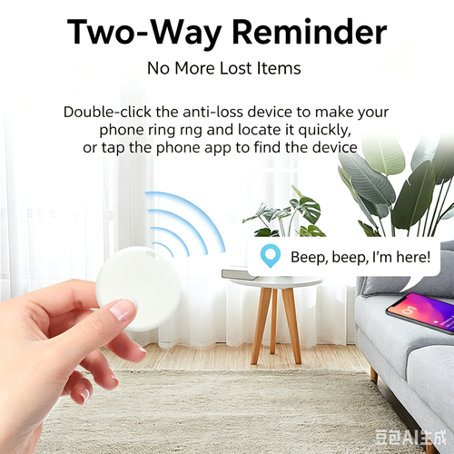 Portable Bluetooth Tracker Tag, Two‑Way Finding Anti‑Lost Device for Keys, Wallets & Pets