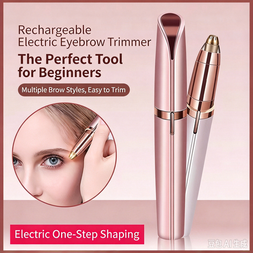 2-in-1 Beauty Kit | Heated Eyelash Curler + Electric Eyebrow Trimmer for Perfect