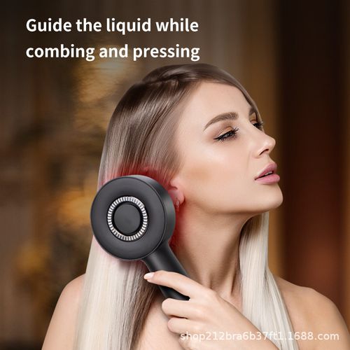 Red‑Light Scalp Massage Comb | IPX7 Waterproof Scalp Care Brush for Hair Root Nourishment & Stress Relief