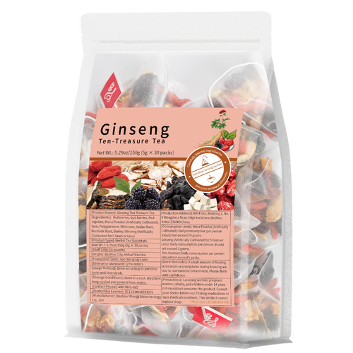 Kidney Tea Formula, Ginseng Six Treasures Tea, Performance-enhancing tea for men