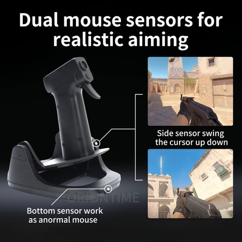 FPS handgun grip gaming mouse