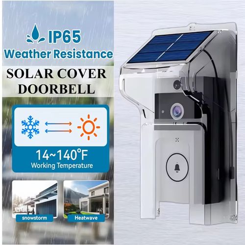 🔔 Solar Wireless Video Doorbell & Indoor Chime
