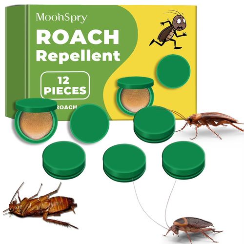 12Pcs Roach Repellent Enduring Effect Roach Bait Stations Roach Control Cockroach Killing Traps for Small & Large Roaches