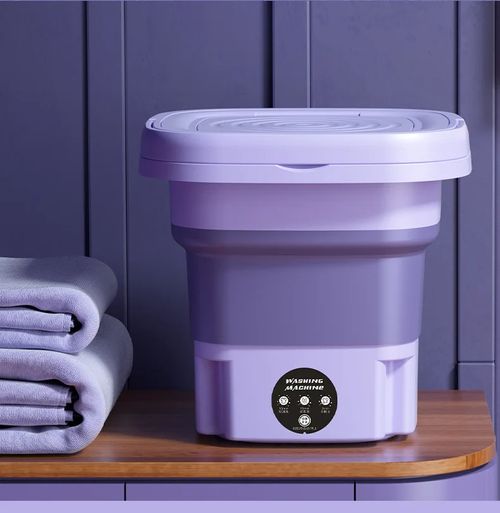 8L Portable Folding Mini Washing Machine Space-Saving Fold Design
